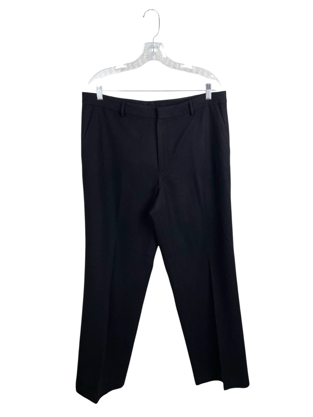 Vintage Lauren Ralph Lauren Black Wool Trousers Women's Size 16 Dark Academia